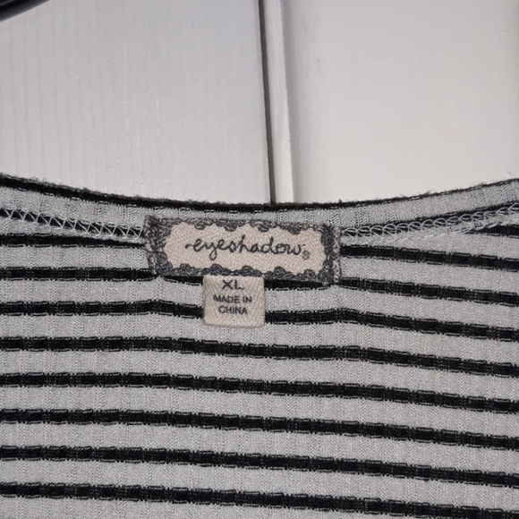 SALE! Long sleeves striped peplum top - Picture 2 of 5